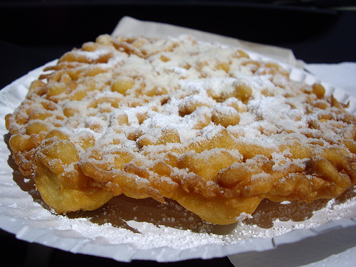 Nothing like a hot, tasty funnel cake for dessert at the fair ...